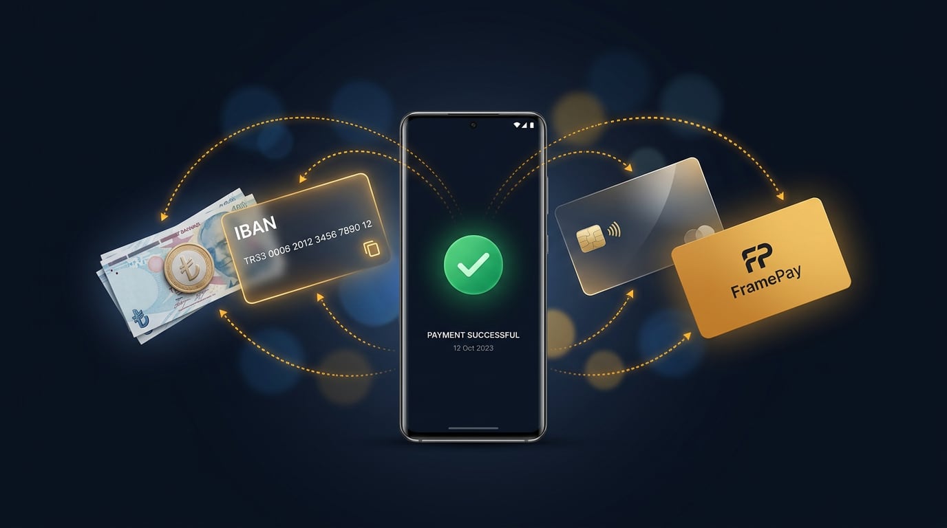 Nakit, IBAN, kredi kartı ve online link ödeme yöntemleri